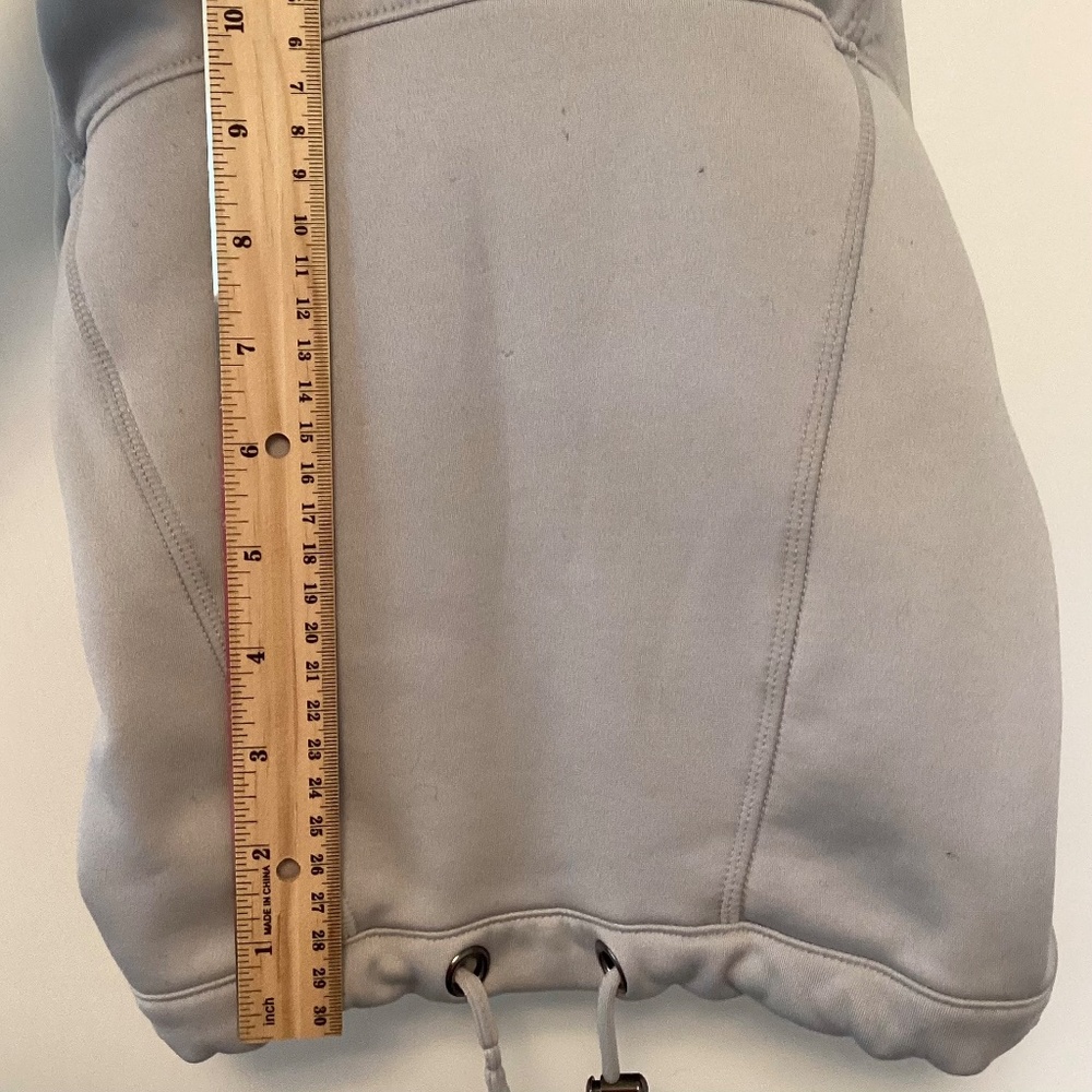 Athleta Gray Performance Cowl Neck Pullover, Size… - image 6